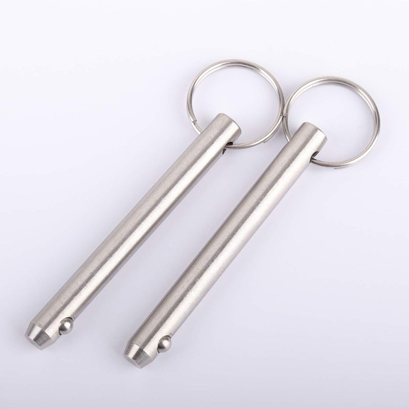 OIIKI 2 Pack Quick Release Pins, Fastener Diameter 5/16 inch(8mm) Usable Length: 2.42inch(61.5mm), Bimini Top Pin, Full 316 Stainless Steel Marine Hardware for Ship Outfitting/Shipbuilding - Image 4